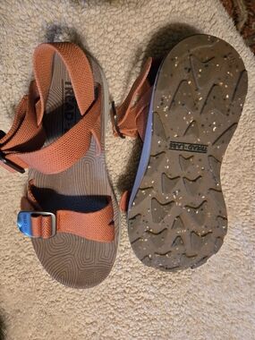 Women's Sport Sandals - Rust Orange Adjustable Straps